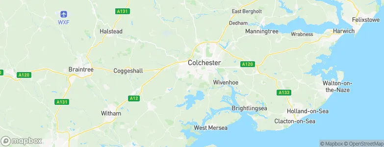 Colchester District, United Kingdom Map