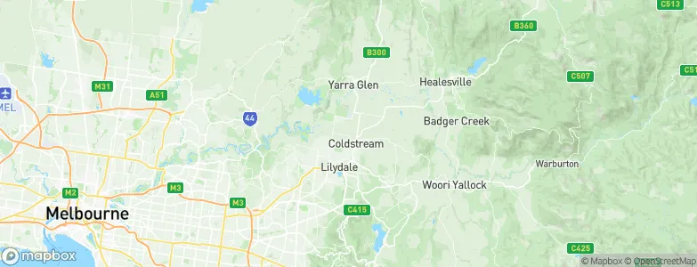 Coldstream, Australia Map