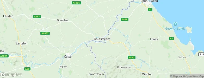 Coldstream, United Kingdom Map