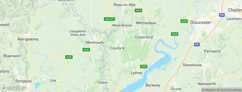 Coleford, United Kingdom Map