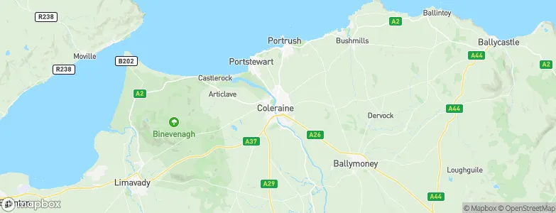 Coleraine, United Kingdom Map