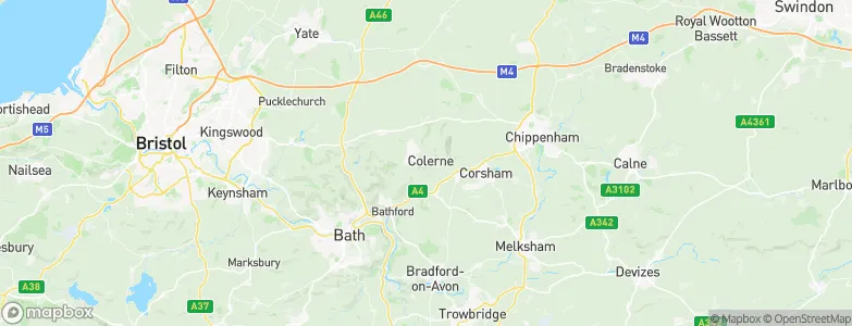 Colerne, United Kingdom Map