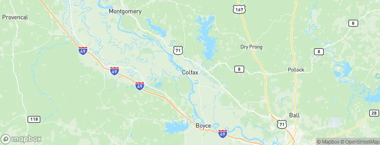 Colfax, United States Map