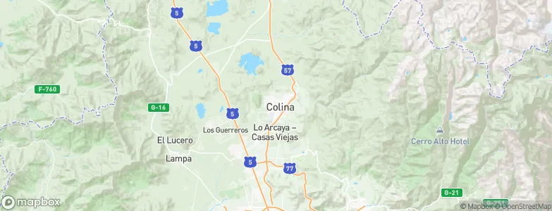 Colina, Chile Map