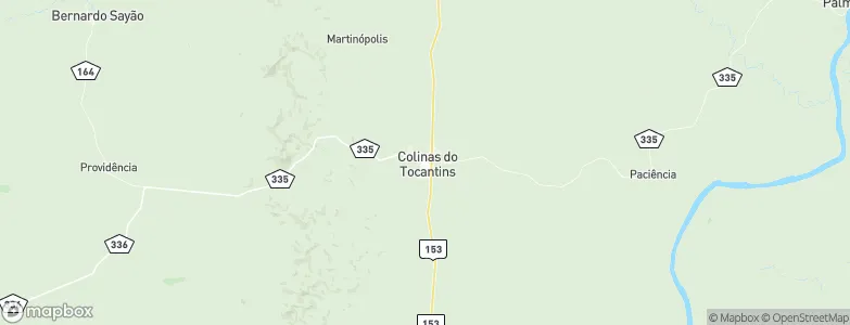 Colinas do Tocantins, Brazil Map