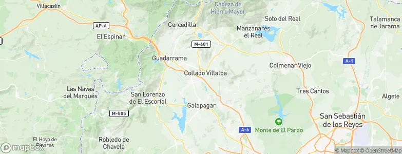 Collado Villalba, Spain Map