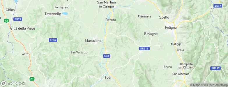 Collazzone, Italy Map