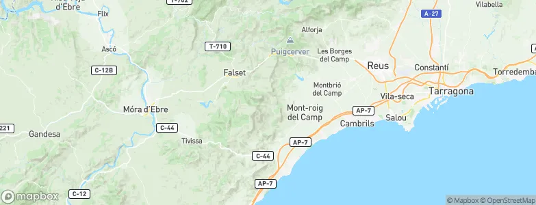 Colldejou, Spain Map