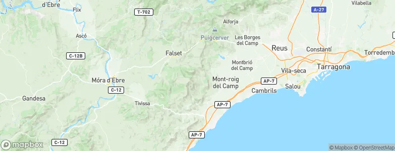 Colldejou, Spain Map