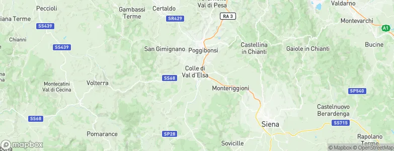 Colle di Val d'Elsa, Italy Map