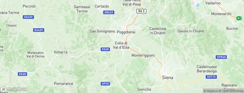 Colle di Val d’Elsa, Italy Map