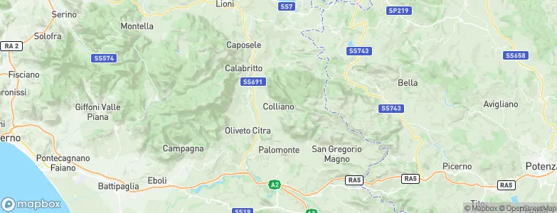 Colliano, Italy Map