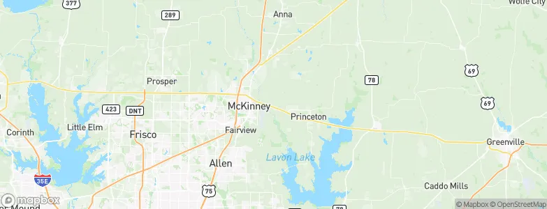 Collin, United States Map