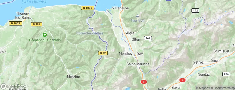 Collombey-Muraz, Switzerland Map