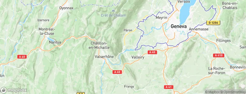 Collonges, France Map