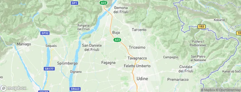 Colloredo di Monte Albano, Italy Map