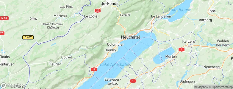Colombier, Switzerland Map
