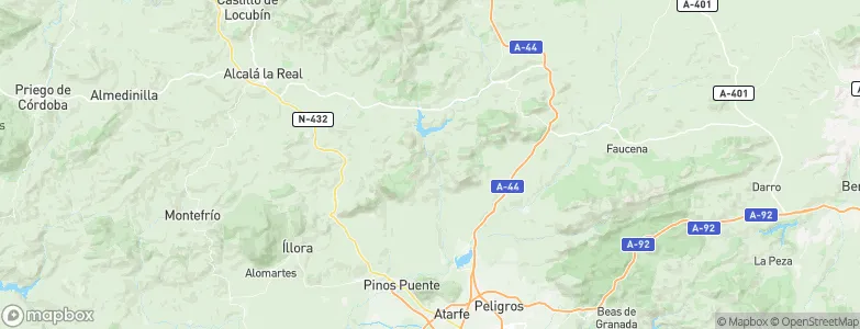 Colomera, Spain Map