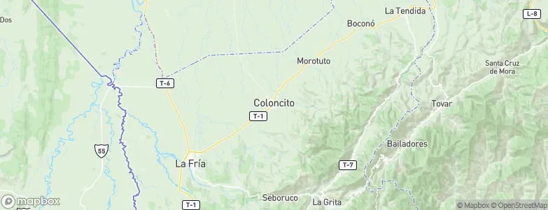 Coloncito, Venezuela Map