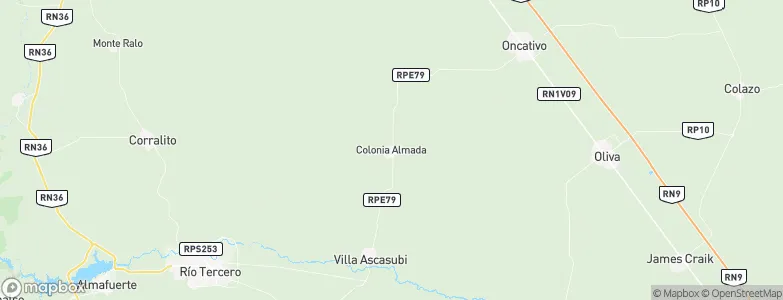 Colonia Almada, Argentina Map