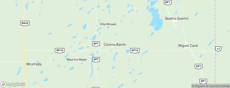 Colonia Barón, Argentina Map