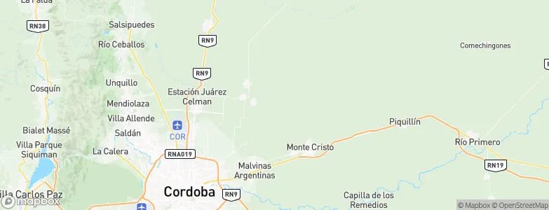Colonia Río Chico, Argentina Map