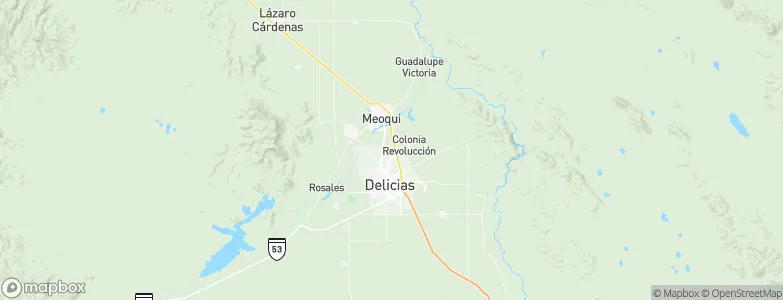 Colonia Terrazas, Mexico Map