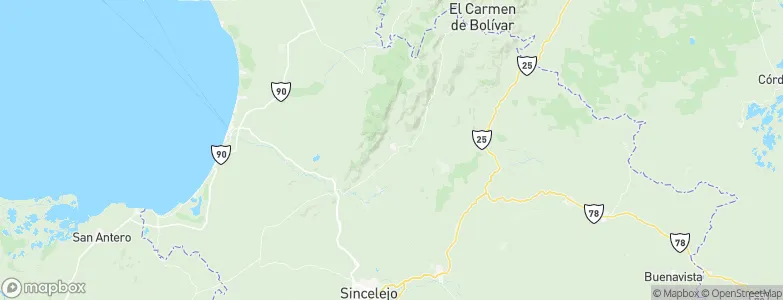 Colosó, Colombia Map