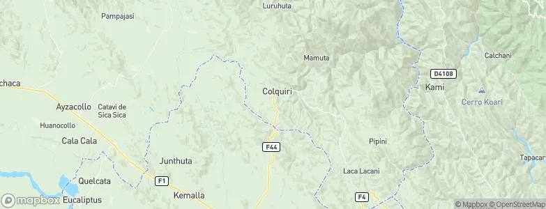 Colquiri, Bolivia Map