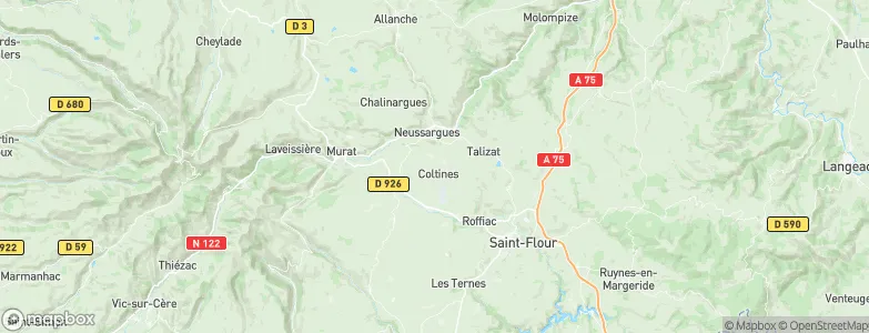 Coltines, France Map