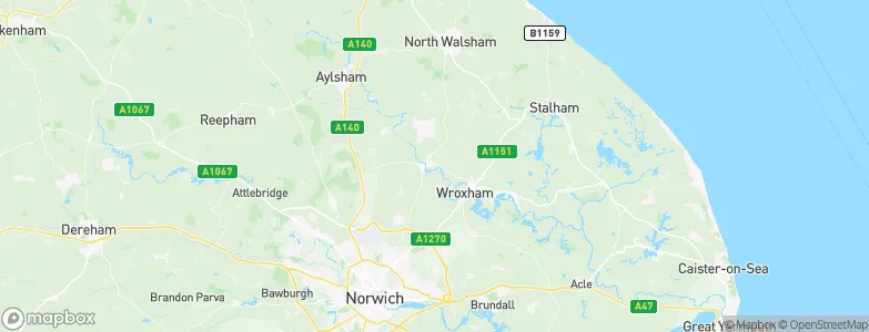Coltishall, United Kingdom Map