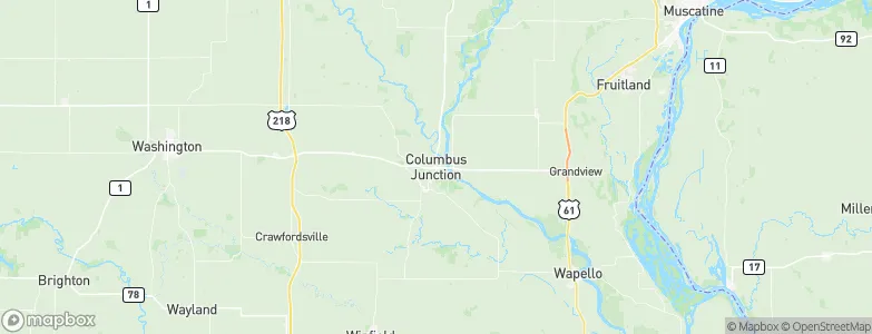 Columbus Junction, United States Map