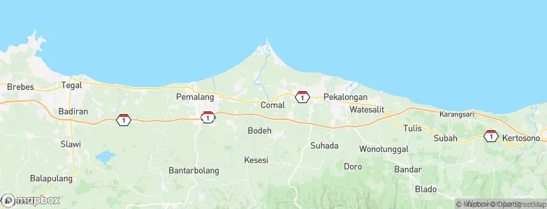 Comal, Indonesia Map