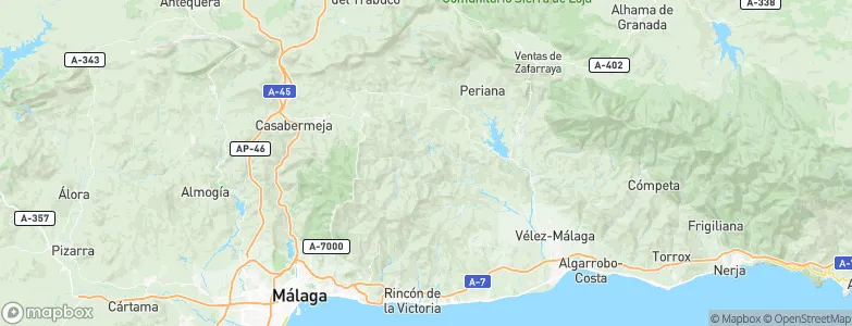 Comares, Spain Map