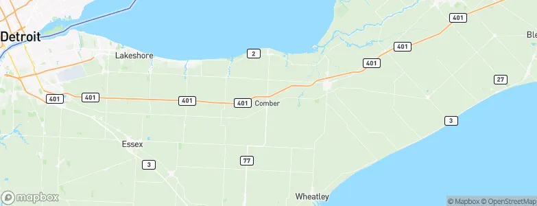 Comber, Canada Map
