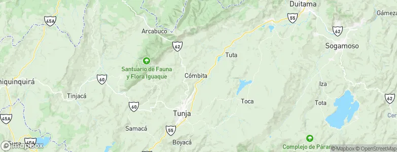 Combita, Colombia Map