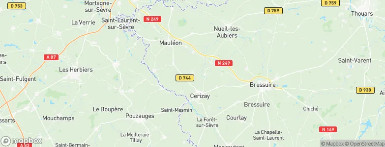 Combrand, France Map
