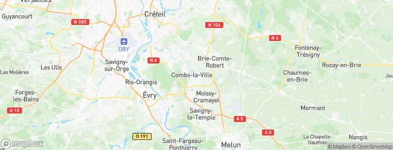 Combs-la-Ville, France Map