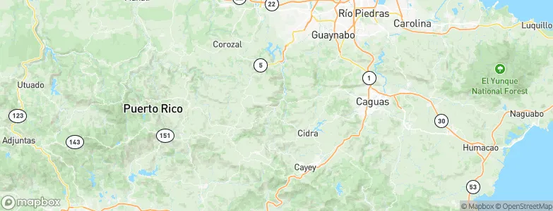 Comerío, Puerto Rico Map