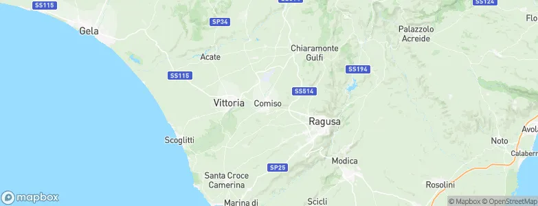 Comiso, Italy Map