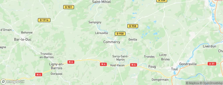Commercy, France Map