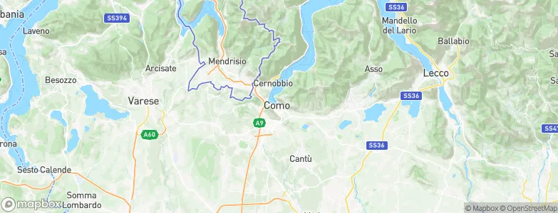 Como, Italy Map