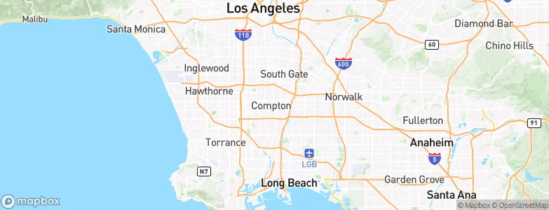 Compton, United States Map