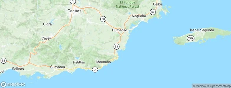Comunas, Puerto Rico Map