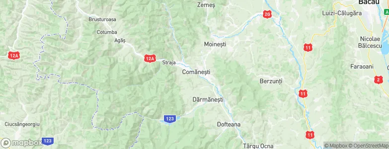Comăneşti, Romania Map