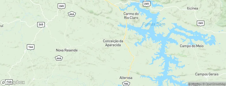 Conceição da Aparecida, Brazil Map