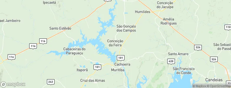 Conceição da Feira, Brazil Map
