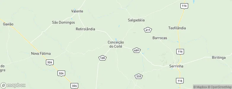 Conceição do Coité, Brazil Map