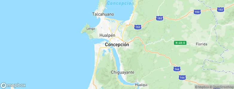 Concepción, Chile Map
