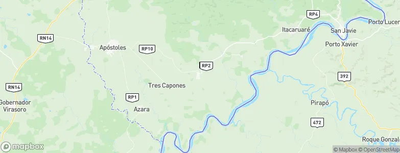 Concepción de la Sierra, Argentina Map